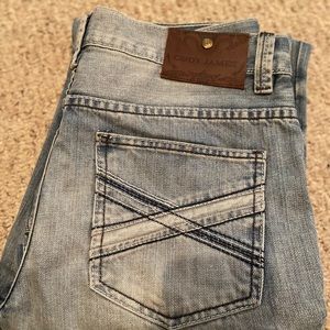 Cody James brand blue jeans